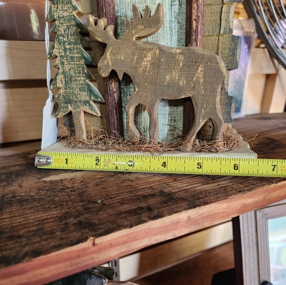 The Outdoorsman Rustic Cabin Decor Moose Fish Welcome - Picture 5 of 8